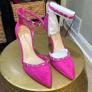 Pink Jessica Simpson Heel. Never worn. Size9.5